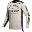 Fasthouse Originals 空冷ベント ユース ジャージ、シルバー/ブラック/パープル Fasthouse Originals Air Cooled...