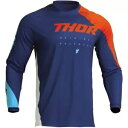 トール セクター エッジ ユース ジャージ、ネイビー ブルー/オレンジ/ブルー Thor Sector Edge Youth Jersey, Navy Blue...