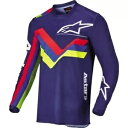 ネイビー ブルー/レッド/イエロー Sz XL Alpinestars Racer Braap モトクロス ジャージ Navy Blue/Red/Yellow ...
