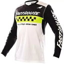 ファストハウス エルロッド ジャージ、ホワイト/ブラック/イエロー Fasthouse Elrod Jersey, White/Black/Yellow