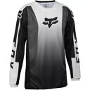 Fox Racing 180 リード ユース ジャージ、ブラック/グレー/ホワイト Fox Racing 180 Leed Youth Jersey, Blac...