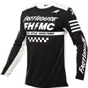 Fasthouse Elrod 空冷通気ジャージ、ブラック/ホワイト Fasthouse Elrod Air Cooled Vented Jersey, Bla...