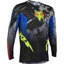 Fox Racing 360 Dkay ジャージ、ブラック/グレー/ブルー/フロー イエロー Fox Racing 360 Dkay Jersey, Black...