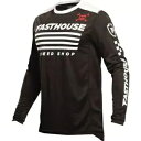 ファストハウス グラインドハウス ホルト ジャージ、ブラック/ホワイト Fasthouse Grindhouse Halt Jersey, Black/Whit...