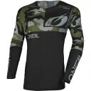 オニール レーシング メイヘム カモ ジャージ、ブラック/グリーン/グレー O'Neal Racing Mayhem Camo Jersey, Black/Gr...
