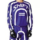 シフト レーシング ブラック レーベル カーブ ジャージ、ブルー/ホワイト Shift Racing Black Label Curv Jersey, Blue...