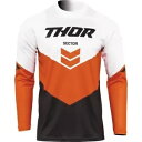 トール セクター チェブ ユース ジャージ、ホワイト/オレンジ/チャコール Thor Sector Chev Youth Jersey, White/Orang...