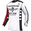 ファストハウス グラインドハウス ファクター ジャージ、ホワイト/ブラック/レッド Fasthouse Grindhouse Factor Jersey, Wh...