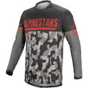 Alpinestars Venture R 迷彩ジャージ、ブラック/グレー/レッド Alpinestars Venture R Camo Jersey, Bla...