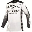 Fasthouse Grindhouse 空冷アッシャー ベント ジャージ、ホワイト/ブラック Fasthouse Grindhouse Air Cooled ...