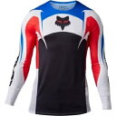 Fox Racing Flexair Unity 限定版ベンテッド ジャージ、ホワイト/ブラック/レッド/ブルー Fox Racing Flexair Unit...
