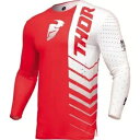Thor Prime アナログ ジャージ、レッド/ホワイト Thor Prime Analog Jersey, Red/White