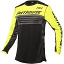 Fasthouse Grindhouse オメガ ジャージ、ブラック/フロー イエロー/グレー Fasthouse Grindhouse Omega Jerse...
