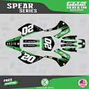 Kawasaki KX85 KX100 (2001-2013) KX 85 KX 100 スピア - グリーン ブラック用グラフィックスキット Graphics Kit for Kawasaki KX85 KX100 (2001-2013) KX 85 KX 100 Spear- Green Black(2)