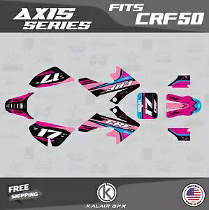 Honda CRF50 (2004-2012) または (2013+) Axis 用グラフィックスキット - ピンク Graphics Kit for Honda CRF50 (2004-2012) or (2013+) Axis - Pink