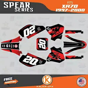 HONDA XR70 (1997-2000) XR 70 スピアレッド用グラフィックスキット Graphics Kit for HONDA XR70 (199..