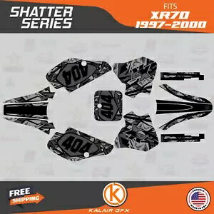 HONDA XR70 (1997-2000) XR 70 シャッターグレー用グラフィックスキット Graphics Kit for HONDA XR70 (1997-2000) XR 70 Shatter-gray