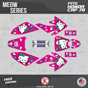 ホンダ CRF70 全年式 CRF 70 CRF-70 ニャーシリーズ用グラフィックキット - マゼンタ Graphics Kit for Honda CRF70 All Years CRF 70 CRF-70 Meow Series - Magenta