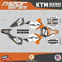 KTM 50SX (2009-2015) MINI ADVENTURE PRO SR JR Razor-Orange 用グラフィックスキット Graphics Kit for KTM 50SX (2009-2015) MINI ADVENTURE PRO SR JR Razor-Orange(2)