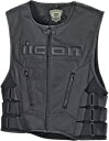 D30 レザー ベスト - ブラック メンズ S/M アイコン 2830-0391 D30 Leather Vest - Black Men's S/M Ico...