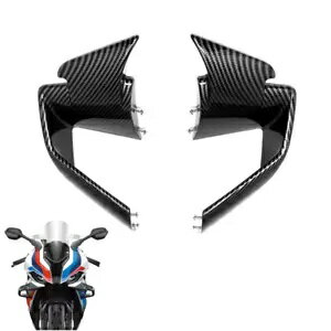カーボンファイバーフロントスポイラー Fxed 風ウィングレット BMW S1000RR M1000RR 2019-2022 Carbon Fiber Front Spoiler Fxed Wind Winglets For BMW S1000RR M1000RR 2019-2022