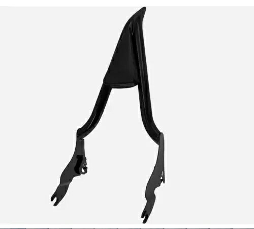 バックレスト シーシーバー パッド 新しい 22 インチ ブラック ハーレー ストリート グライド 2009-2023 に適合 Backrest Sissy Bar Pad New 22