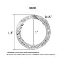 キラキララインストーン O リングスプリングラウンドカラビナスナップクリップバックルメタルスナップ Bling Rhinestone O Rings Sprin...
