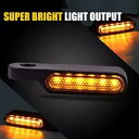 ハンドルバー LED ウインカー ウインカー ランニングライト Handlebar LED Turn Signals Blinker Running Light(2)