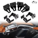 ハーレーサドルバッグレバーロックボルト&ナットキット取付ブラケットセットオートバイ用 For Harley Saddlebag Lever Lock Bolts...