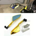 ペア 8/10 ミリメートルゴールドバックミラーサイドミラーホンダ CB1000R 1300 スズキ XJR1300 XJ6 Pair 8/10mm Gold Rearview Side Mirrors For Honda CB1000R 1300 Suzuki XJR1300 XJ6