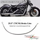 グレー 75 センチメートルステンレスブレーキラインハーレーソフテイルローライダー S FXLRS 2020-2023 Gray 75cm Stainless Brake Line For HARLEY Softail Low Rider S FXLRS 2020-2023