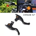 2フィンガー 5.4インチ アルミ ブラック ハンドブレーキ クラッチ レバー ハーレー ロード グライド CVO/SE用 2Finger 5.4" Aluminum Black Hand Brake Clutch Lever For Harley Road Glide CVO/SE