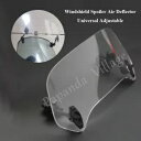 ユニバーサル調節可能なクリアフロントガラスフロントガラススポイラーエアディフレクターホンダ用 Universal Adjustable Clear Windscreen Windshield Spoiler Air Deflector For Honda