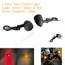 2X ターンシグナルライト 10 ミリメートルアンバーランプウインカーホンダスズキカワサキヤマハ 2X Turn Signal Light 10mm Amber Lamp Blinker For Honda Suzuki Kawasaki Yamaha
