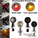ユニバーサルバイクターンシグナルウインカーライトレッドブレーキランプホワイト DRL ホンダ用 Universal Motorbike Turn Signal Blinker Light Red Brake Lamp White DRL For Honda
