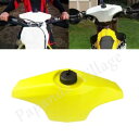 フロントハンドルバー補助黄色燃料ガスタンク 0.6 ガロンタンクスズキ RMZ450 Front Handlebar Auxiliary Yellow Fuel Gas Tank 0.6 Gallon Tank For Suzuki RMZ450