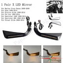 LED ターンシグナルライト付きオートバイ バックミラー ハーレー ストリート グライドに適合 Motorcycle Rearview Mirrors w/ LED Turn Signal Lights Fits Harley Street Glide