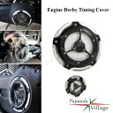 アルミダービータイミングタイマーカバーハーレーダイナスーパーグライドFLHTK FXDL FLHR用 Aluminum Derby Timing Timer Cover For Harley Dyna Super Glide FLHTK FXDL FLHR