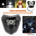 E8 モトクロス LED ヘッドライトエンデューロ XC-W SX-F EXC SMR 125 250 300 450 500 530 E8 Motocross LED Headlight For Enduro XC-W SX-F EXC SMR 125 250 300 450 500 530
