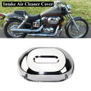 クロームインテークエアクリーナーカバーシェルホンダシャドースピリット VT750DC DCA 01-07 Chrome Intake Air Cleaner C...