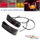 1 ペアリア LED サドルバッグランニングテールライトターンシグナルランプハーレーツーリング用 1Pair Rear LED Saddlebag Running Tail Light Turn Signals Lamp For Harley Touring