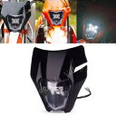 LED ヘッドライト Hi/Lo ビーム付き Supermoto EXC-F SIX DAYS 300 TPI 350 450 690 R 用 LED Headlight w/ Hi/Lo Beam For Supermoto EXC-F SIX DAYS 300 TPI 350 450 690 R