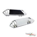 2X クロームビレットアルミニウムドライバーフロアボードフットペグハーレーエレクトラグライド用 2X Chrome Billet Aluminum Driver Floorboard Foot Pegs For Harley Electra Glide