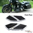 リアフットレストクロームフットペグハーレーツーリングロードキングソフテイル1984-2015用 Rear Footrest Chrome Foot Pegs For Harley Touring Road King Softail 1984-2015