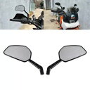 ハーレーツーリングロードキングロードグライドソフテイル用左右バックミラーサイドミラー Left&Right Rearview Side Mirrors For Harley Touring Road King Road Glide Softail