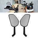 2X 左&右バックミラーサイドミラーハーレーツーリングロードキングソフテイル BMW R18 2X Left&Right Rearview Side Mirrors For Harley Touring Road King Softail BMW R18