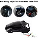 オートバイ黒リアフェンダー Muguard フェアリングカバーハーレーナイトスター RH975 Motorcycle Black Rear Fender Muguard Fairing Cover For Harley Nightster RH975