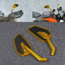 ハーレーエレクトラグライドヘリテージクラシック用ゴールド左右バックミラーサイドミラー Gold Left&Right Rearview Side Mirrors For Harley Electra Glide Heritage Classic