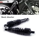 ハーレースポーツスターダイナツーリング用ブラック10.5インチリアサスペンションショックアブソーバー Black 10.5'' Rear Suspension Shocks Absorber For Harley Sportster Dyna Touring