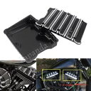 ロッカーボックス トップカバー ブラック ハーレー ツーリング グライド ソフテイル ダイナ FXDF ツインカムに適合 Rocker Box Top Cover Black Fits Harley Touring Glide Softail Dyna FXDF Twin Cam